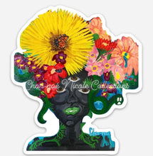 Load image into Gallery viewer, &quot;Flower Lady&quot; Sticker designed by Char-nae Nicole
