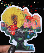 Load image into Gallery viewer, &quot;Flower Lady&quot; Sticker designed by Char-nae Nicole
