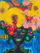 Load image into Gallery viewer, &quot;Flower Lady&quot; Art Print
